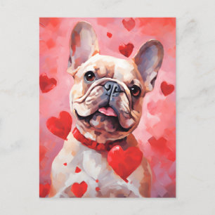 Franse Bulldog Valentijnsdag Briefkaart