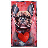 Franse Bulldog Valentijnsdag Klein Cadeauzakje (Achterkant)