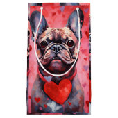 Franse Bulldog Valentijnsdag Klein Cadeauzakje (Voorkant)