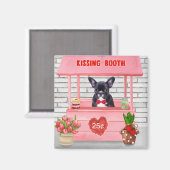 Franse Bulldog Valentijnsdag Kus Booth Magneet (Voorkant / Achterkant)