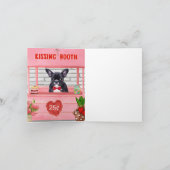 Franse Bulldog Valentijnsdag Kussende Booth Kaart (Binnen)