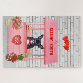 Franse Bulldog Valentijnsdag Kusstand Legpuzzel (Horizontaal)