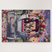 Franse Bulldog Valentijnsdag Legpuzzel (Horizontaal)