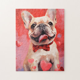 Franse Bulldog Valentijnsdag Legpuzzel