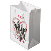Franse Bulldog Valentijnsdag Liefde Quote Dog Medium Cadeauzakje (Voorkant Gekanteld)
