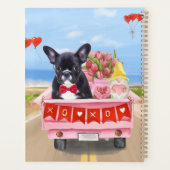 Franse Bulldog Valentijnsdag Truck Planner (Achterkant)