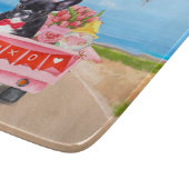 Franse Bulldog Valentijnsdag Truck Snijplank (Hoek)