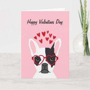 Franse Bulldog Valentijnse Kaart houdt van