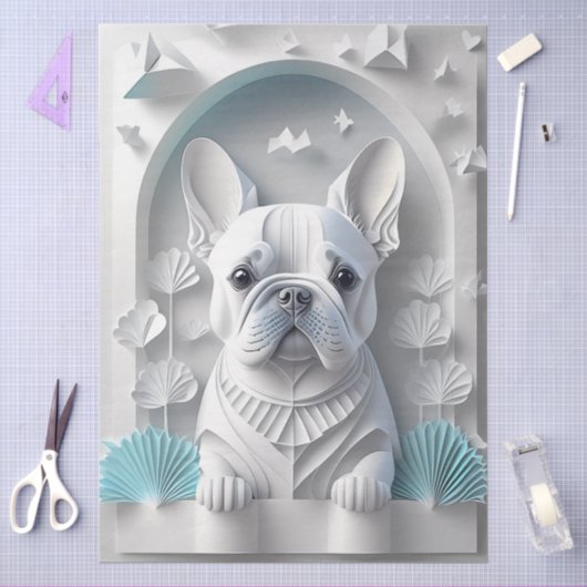 Franse Bulldog van papier (Craft)