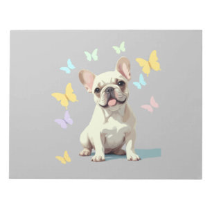 Franse Bulldog Vector Schilderen Schattig Fun Anim Notitieblok