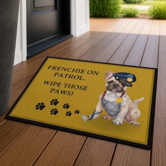 Franse Bulldog Veiligheidsdeurmat Deurmat