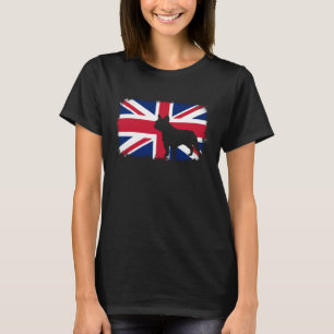 Franse bulldog verenigd koninkrijk vlag Franse bul T-shirt