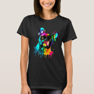 Franse Bulldog verf Splatter Frenchie Splatter T-shirt