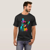 Franse Bulldog verf Splatter Frenchie Splatter T-shirt (Voorkant volledig)