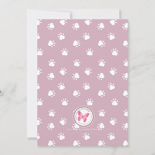 Franse Bulldog Verjaardag Kaart (Achterkant)