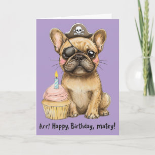 Franse Bulldog verjaardagsfeest Kaart