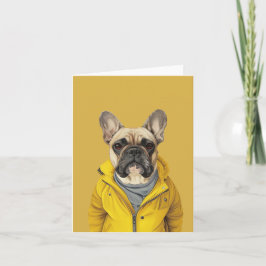 Franse Bulldog Verjaardagskaart Bedankkaart