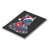 Franse Bulldog Videogame Controller Licht Sneeuw K Notitieblok (Linkerzijde)