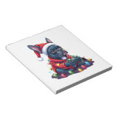 Franse Bulldog Videospel Controller Licht Sneeuw S Notitieblok (Schuin)