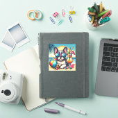Franse Bulldog Vinyl Sticker (iPad Cover)