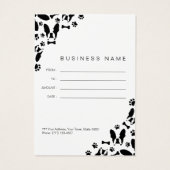 Franse bulldog visitekaartje (Achterkant)