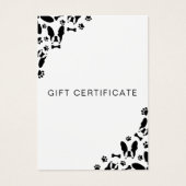 Franse bulldog visitekaartje (Voorkant)