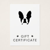 Franse bulldog visitekaartje (Voorkant)