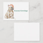 Franse Bulldog Vlakke Briefkaart (Voorkant / Achterkant)