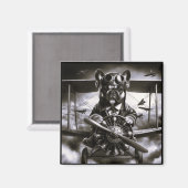 Franse Bulldog vlieger magneet (Voorkant / Achterkant)