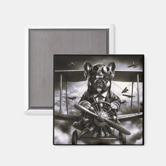 Franse Bulldog vlieger magneet (Voorkant / Achterkant)