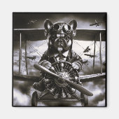 Franse Bulldog vlieger magneet (Voorkant)