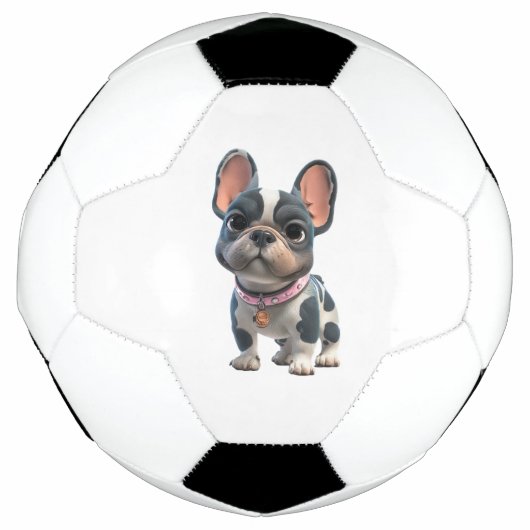 Franse Bulldog Voetbal (Voorkant)