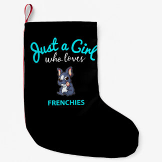 Franse Bulldog voor meisjes Kinder Bulldog Kleine Kerstsok