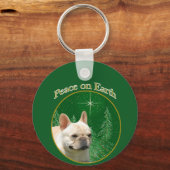 Franse Bulldog vrede Sleutelhanger (Achterkant)