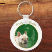 Franse Bulldog vrede Sleutelhanger (Voorkant)