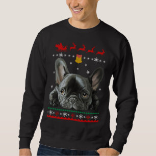 Franse Bulldog   Vrolijk kerstfeest met franje Trui