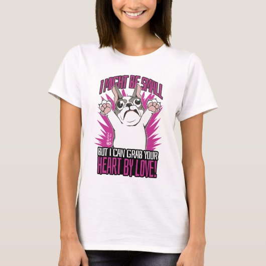 Franse Bulldog Vrouwen Wit T-shirt (Voorkant)