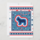 Franse Bulldog Vuurwerk 4 juli BBQ-feest Kaart (Voorkant)