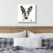 Franse Bulldog Wall Art Canvas Afdruk (Insitu (Slaapkamer))