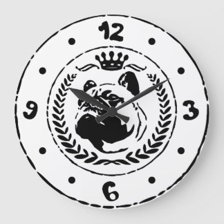 Franse Bulldog Wall klok