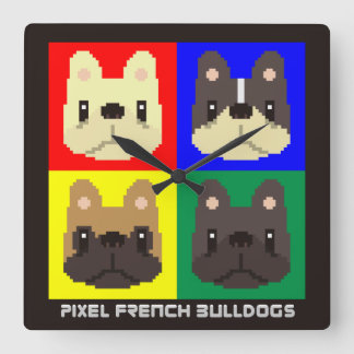 Franse Bulldog Wall klok