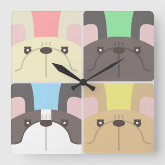 Franse Bulldog Wall klok