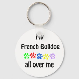 Franse Bulldog wandelingen ontwerp Sleutelhanger