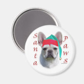 Franse Bulldog (wat) Santa Paws Magneet (Voorkant / Achterkant)