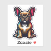 Franse Bulldog waterdichte hond Sticker (Vel)