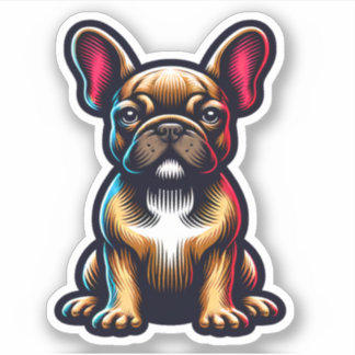 Franse Bulldog waterdichte hond Sticker