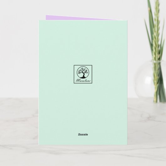 Franse Bulldog Waterverf Paaskaart Feestdagen Kaart (Achterkant)