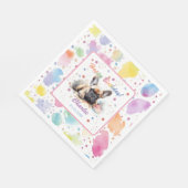 Franse Bulldog Waterverf papieren servetten (Hoek)