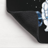 Franse Bulldog Weightlift Funny Deadlift Gym Muismat (Hoek)