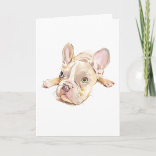 Franse Bulldog Wenskaart, Cadeau voor Hondenmoeder Kaart